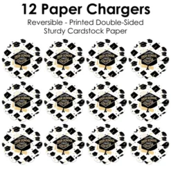 Big Dot Of Happiness Goodbye High School, Hello College - Graduation Party Round Table Decorations - Paper Chargers - Place Setting For 12 -Household Cleaning Supplies GUEST c5895eab c9af 4597 b521 b4ef52f33726