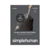 Simplehuman Tall Kitchen Odorsorb Liners Trash Bags - 8-12 Gallon/40ct