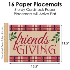 Big Dot Of Happiness Friends Thanksgiving Feast - Party Table Decorations - Friendsgiving Party Placemats - Set Of 16 8 Big Dot Of Happiness Friends Thanksgiving Feast - Party Table Decorations - Friendsgiving Party Placemats - Set Of 16 -Household Cleaning Supplies GUEST c8e3c883 ee54 46d1 8955 f96e8fb01a45