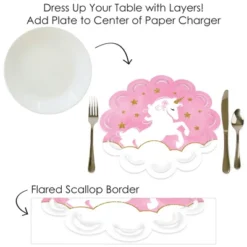 Big Dot Of Happiness Rainbow Unicorn - Magical Unicorn Baby Shower Or Birthday Party Round Table Decorations - Paper Chargers - Place Setting For 12 -Household Cleaning Supplies GUEST ca0dad69 5e33 4060 b479 7259fed106bb