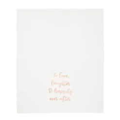 Sparkle And Bash 100 Pack White Wedding Dinner Napkins, To Love, Laughter And Happily Ever After, 4 X 8 In -Household Cleaning Supplies GUEST cb6a7d25 295a 4f3c ac77 6d02f8d43499