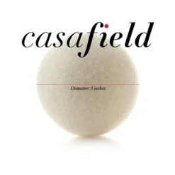 Casafield Wool Dryer Balls (Set Of 6), 100% New Zealand Wool, Extra Large Organic Dryer Balls -Household Cleaning Supplies GUEST cb6dbda3 19a2 4b85 ab36 ce0fcc257b3c