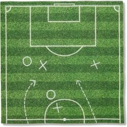 Blue Panda 100 Pack Soccer Party Disposable Paper Napkins For Sports Birthday, 6.5 X 6.5 In -Household Cleaning Supplies GUEST ceb00163 6920 4f48 bdfa ae2c833f8ea0