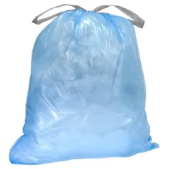 Plasticplace Simplehuman (x) Code D Compatible (100 Count) Blue Recycling Bags 5.3 Gallon / 20 Liter 15.75"" X 28" -Household Cleaning Supplies GUEST cfbb593b d8ea 40a8 a7a1 005d95f4af2a