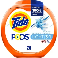 Tide Pods Laundry Detergent - Light -Household Cleaning Supplies GUEST d0474f1c 64c7 4959 bb11 b8e41a1db3ad