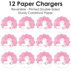 Big Dot Of Happiness Rainbow Unicorn - Magical Unicorn Baby Shower Or Birthday Party Round Table Decorations - Paper Chargers - Place Setting For 12 -Household Cleaning Supplies GUEST d103f919 0677 4280 8576 f2d25e59b4d9