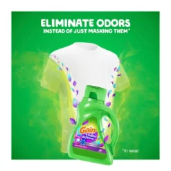 Gain + Odor Defense Super Fresh Blast Scent HE Compatible Liquid Laundry Detergent -Household Cleaning Supplies GUEST d109f31f 170f 4292 8b6c cf63eae95baf