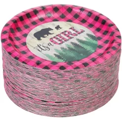 Sparkle And Bash 80-Pack It's A Girl Party Supplies, Pink Buffalo Plaid Disposable Plates Baby Shower, Gender Reveal -Household Cleaning Supplies GUEST d1cb5f1a e2ce 40a3 83cb b2c9be8735d6