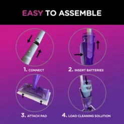 Swiffer WetJet Floor Mop Starter Kit (1 Spray Mop, 5 Mopping Pads, 1 Floor Cleaner Liquid Solution) -Household Cleaning Supplies GUEST d2aaa2dc 4fe2 474d a873 00745aca070d