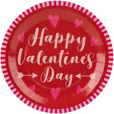 Juvale 80 Pack Happy Valentine's Day Disposable Paper Plates, Party Supplies, 9 In 5 Juvale 80 Pack Happy Valentine's Day Disposable Paper Plates, Party Supplies, 9 In - Image 3