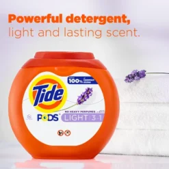 Tide Pods Light Laundry Detergent - White Lavender -Household Cleaning Supplies GUEST d4f24da8 da45 4f59 ac7b 0a122bf6acd2
