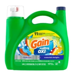 Gain Liquid Oxi Waterfall Laundry Detergent -Household Cleaning Supplies GUEST d8498f22 8f07 4ddf ada9 29b0d135b2e8