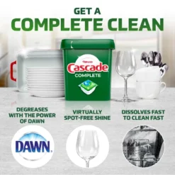 Cascade Lemon Complete Action Pacs - 63ct