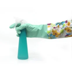 Grand Fusion Cleaning Gloves With Fitted Cuffs - Teal 3 Pairs -Household Cleaning Supplies GUEST d8b4a42c 7b74 4316 9b91 9f279ce0b9ac