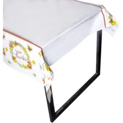 Juvale 3 Pack Thanksgiving Plastic Tablecloth, Give Thanks Autumn Leaf Design (54 X 108 In) -Household Cleaning Supplies GUEST daf101e9 6f6b 4b7d a93a ad78da46b917