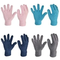 Unique Bargains Dusting Cleaning Gloves Microfiber Mittens For Plant Blinds Lamp Window Blue Dark Blue Gray Pink 4 Pairs 1 Set -Household Cleaning Supplies GUEST db75b3a6 c0d6 4f9e 858a e343a00f2639