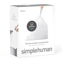 Simplehuman Tall Kitchen Liner Rollpack Trash Bags -Household Cleaning Supplies GUEST dc33f37f 645a 4534 a74f 9b2e4abc6505