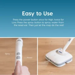 IRIS USA Rechargeable Cordless Electric Vibrating Mop With Water Spray -Household Cleaning Supplies GUEST dd53ab58 4584 4bc2 94e1 8210b85c6273