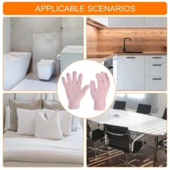 Unique Bargains Dusting Cleaning Gloves Microfiber Mittens For Plant Lamp Window -Household Cleaning Supplies GUEST de981dd8 f24a 4d56 b82e 6c80388e18cf