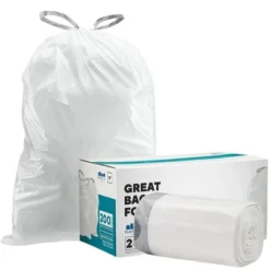Plasticplace Simplehuman* Code Y Compatible Drawstring Trash Bags -Household Cleaning Supplies GUEST e11ab9b2 3791 409f 9791 9ab322979f2a