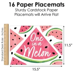 Big Dot Of Happiness Sweet Watermelon - Party Table Decorations - Fruit Party Placemats - Set Of 16 -Household Cleaning Supplies GUEST e145d894 d5d4 401e a3e7 d163fcb5d65d