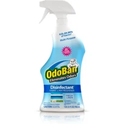 OdoBan Ready-to-Use Disinfectant And Odor Eliminator, 32 Ounce Spray Bottle, Fresh Linen Scent -Household Cleaning Supplies GUEST e1e562f7 c881 4ab4 8785 8d078788b94c