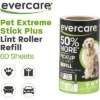 Evercare All Purpose Pet Hair Lint Roller Refills, 60 Sheets -Household Cleaning Supplies GUEST e23f7aa1 ec3e 4407 9ac9 9abb743b8c6b