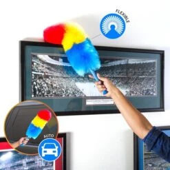 Kitchen + Home Rainbow Static Duster - 23" Electrostatic Feather Duster -Household Cleaning Supplies GUEST e39dc631 f560 4760 a647 4511720e331c