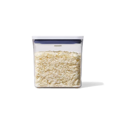OXO POP 1.2qt Plastic Slim Rectangle Airtight Food Storage Container White 6 OXO POP 1.2qt Plastic Slim Rectangle Airtight Food Storage Container White - Image 4