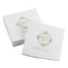 50ct Golden Anniversary Napkins -Household Cleaning Supplies GUEST e611c603 b5e9 4bc8 8d59 dceaf3cbc04c