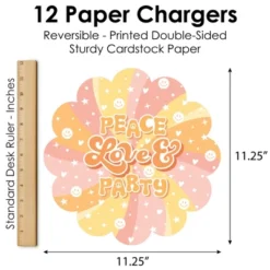 Big Dot Of Happiness Stay Groovy - Boho Hippie Party Round Table Decorations - Paper Chargers - Place Setting For 12 12 Big Dot Of Happiness Stay Groovy - Boho Hippie Party Round Table Decorations - Paper Chargers - Place Setting For 12 -Household Cleaning Supplies GUEST e7328a75 fff7 49c6 9314 d3008468bbc5