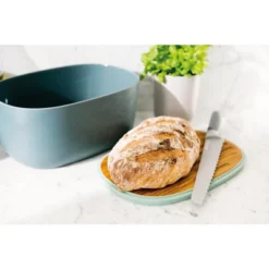BergHOFF LEO Natural Bamboo Covered Bread Box & Food-grade Plastic Cutting Board 12.5" X 8.5" X 6" Multi-colors Freshly Bread -Household Cleaning Supplies GUEST e8ab4203 b10a 4461 8d3a a6d7609d9c95