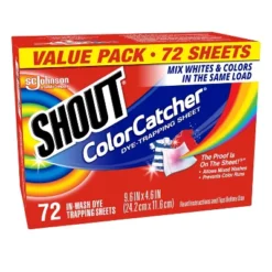 Shout Color Catcher Dye Trapping Sheets - 72ct -Household Cleaning Supplies GUEST e971b260 b1b3 4e7c 93c1 53b8cc01717c