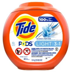 Tide Pods Laundry Detergent - Light -Household Cleaning Supplies GUEST ea395eb8 f6ce 4917 ae68 009f80a23360