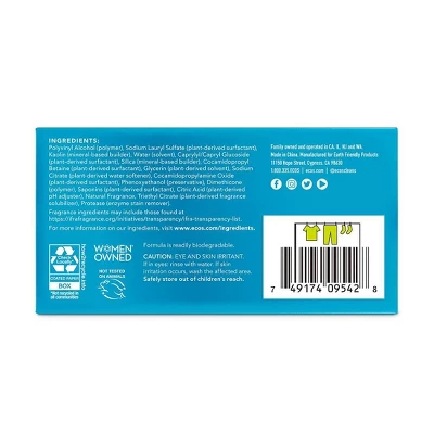 ECOS Plastic-Free Laundry Detergent Sheets - 7.9oz/64 Loads 5 ECOS Plastic-Free Laundry Detergent Sheets - 7.9oz/64 Loads - Image 3