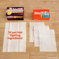 Bounce Pet Hair And Lint Guard Mega Dryer Sheets - Fresh -Household Cleaning Supplies GUEST eb92d2f8 bad7 4321 9e2f 9d352f05a38e