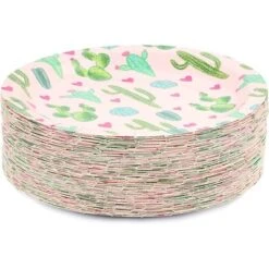 Sparkle And Bash 80Pcs Cactus Theme Disposable Paper Plates 9" For Birthday Cinco De Mayo Party 7 Sparkle And Bash 80Pcs Cactus Theme Disposable Paper Plates 9" For Birthday Cinco De Mayo Party -Household Cleaning Supplies GUEST eedb4010 c572 4bd3 8076 dd4143b4ed6c