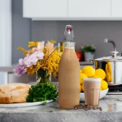 Nevlers Round Airtight Swing Top Bottles - Glass 17oz (12pk) -Household Cleaning Supplies GUEST ef89c145 8815 4d21 8281 d6ea71ebff4d