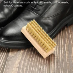 Unique Bargains Canvas Sneakers Handheld Shoes Cleaning Scrub Brush Beige 1 Pc -Household Cleaning Supplies GUEST f14865d3 2588 47ad a1ef febf45af2643