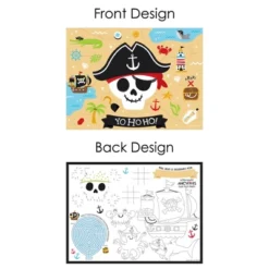 Big Dot Of Happiness Pirate Ship Adventures - Paper Skull Birthday Party Coloring Sheets - Activity Placemats - Set Of 16 -Household Cleaning Supplies GUEST f1f41d74 1297 4884 affc b83d90bde507