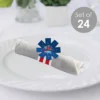 Big Dot Of Happiness Firecracker 4th Of July - Red, White And Royal Blue Party Paper Napkin Holder - Napkin Rings - Set Of 24 -Household Cleaning Supplies GUEST f220688a 58ed 4ed0 bd52 751d4206c74b