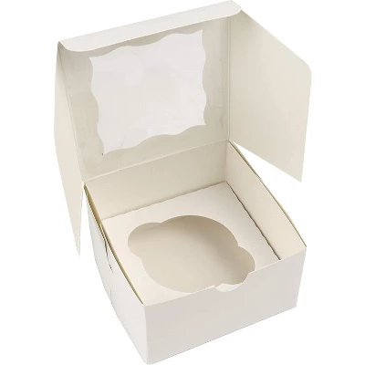 O'Creme Insert Only With White Top And Bottom For Holding 1 Cupcake In A 4 Inch X 4 Inch Cake Box - Pack Of 200 5 O'Creme Insert Only With White Top And Bottom For Holding 1 Cupcake In A 4 Inch X 4 Inch Cake Box - Pack Of 200 - Image 3