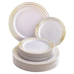 Silver Spoons Elegant Disposable Dinnerware Set For Party, Includes 20 Dinner Plates (10.25”) & 20 Side Plates (7.5”) – Bella Collection 10 Silver Spoons Elegant Disposable Dinnerware Set For Party, Includes 20 Dinner Plates (10.25”) & 20 Side Plates (7.5”) – Bella Collection -Household Cleaning Supplies GUEST f48ebd2b f996 4cee 8244 10638e228c9d