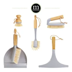 MDesign Hand Held Dustpan And Brush Set - Angled Brush -Household Cleaning Supplies GUEST f69af07b 8cfd 4a98 8bfb 5f2d6a4f2d69