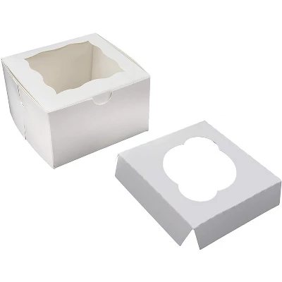 O'Creme Insert Only With White Top And Bottom For Holding 1 Cupcake In A 4 Inch X 4 Inch Cake Box - Pack Of 200 4 O'Creme Insert Only With White Top And Bottom For Holding 1 Cupcake In A 4 Inch X 4 Inch Cake Box - Pack Of 200 - Image 2