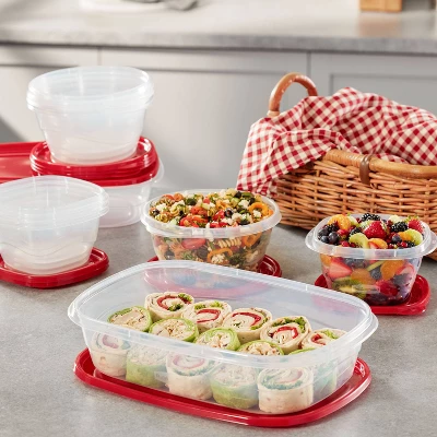 Rubbermaid Take Alongs 52pc Plastic Food Storage Container Set Clear 5 Rubbermaid Take Alongs 52pc Plastic Food Storage Container Set Clear - Image 3