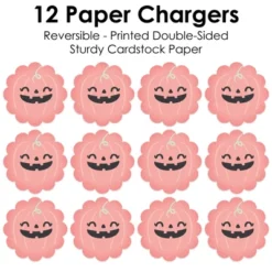 Big Dot Of Happiness Pastel Halloween - Pink Pumpkin Party Round Table Decorations - Paper Chargers - Place Setting For 12 -Household Cleaning Supplies GUEST f91d4d5b fc72 4c68 8128 be6cc0fed44f