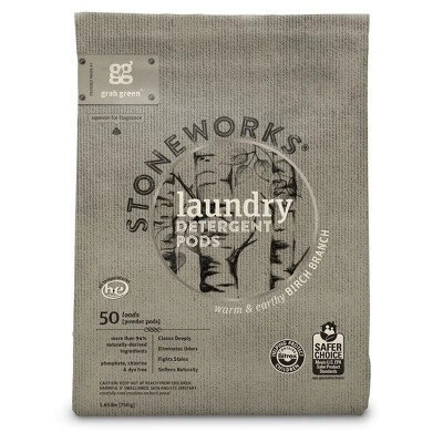 Grab Green Stoneworks Laundry Detergent Pods, Birch Branch Scent 7 Grab Green Stoneworks Laundry Detergent Pods, Birch Branch Scent - Image 5