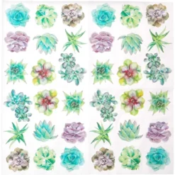 Sparkle And Bash 100 Pack Succulent Paper Napkins For Birthday Party (6.5 In) -Household Cleaning Supplies GUEST fad6fd63 4cf4 423a abba 60c80d00c5ee