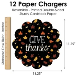 Big Dot Of Happiness Give Thanks - Thanksgiving Party Round Table Decorations - Paper Chargers - Place Setting For 12 -Household Cleaning Supplies GUEST fb3c62b1 b40c 4832 b2c7 fb53721d1201